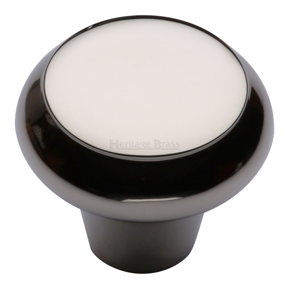 C3990 38-PNF • 38 x 16 x 32mm • Polished Nickel • Heritage Brass Flat Faced Bun Cabinet Knob